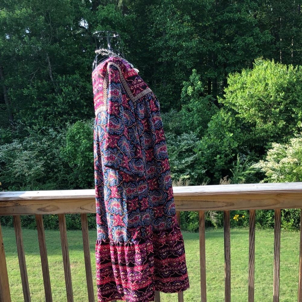 EUC Women’s Bohemian Chic Purple Multi SZ Large - Picture 4 of 5